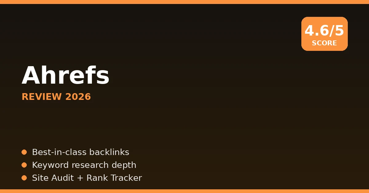 Ahrefs review 2026 cover