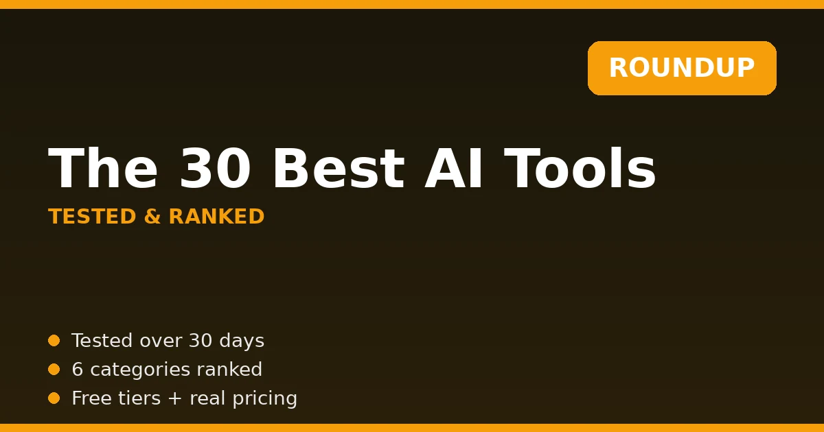 Best AI tools 2026 roundup cover