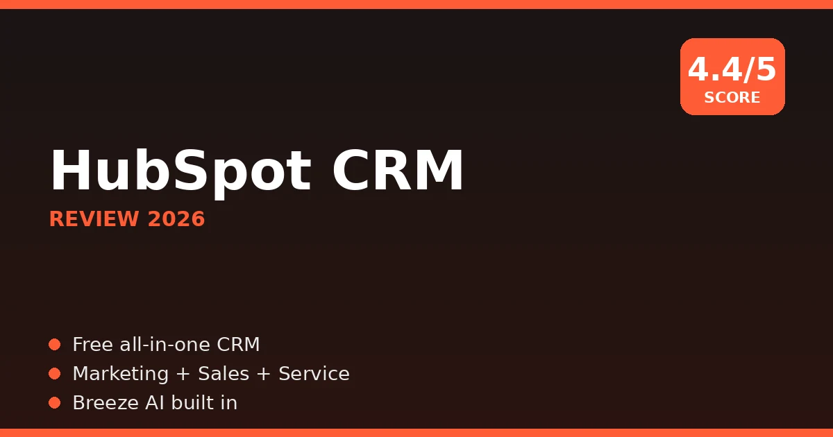 HubSpot CRM review 2026 cover