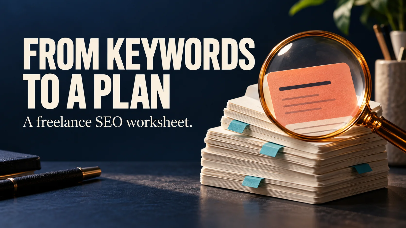Keyword shortlist cards for checking search intent and research evidence
