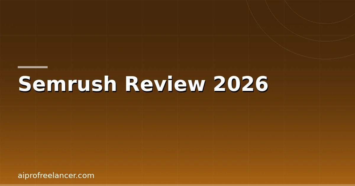 Semrush Review 2026