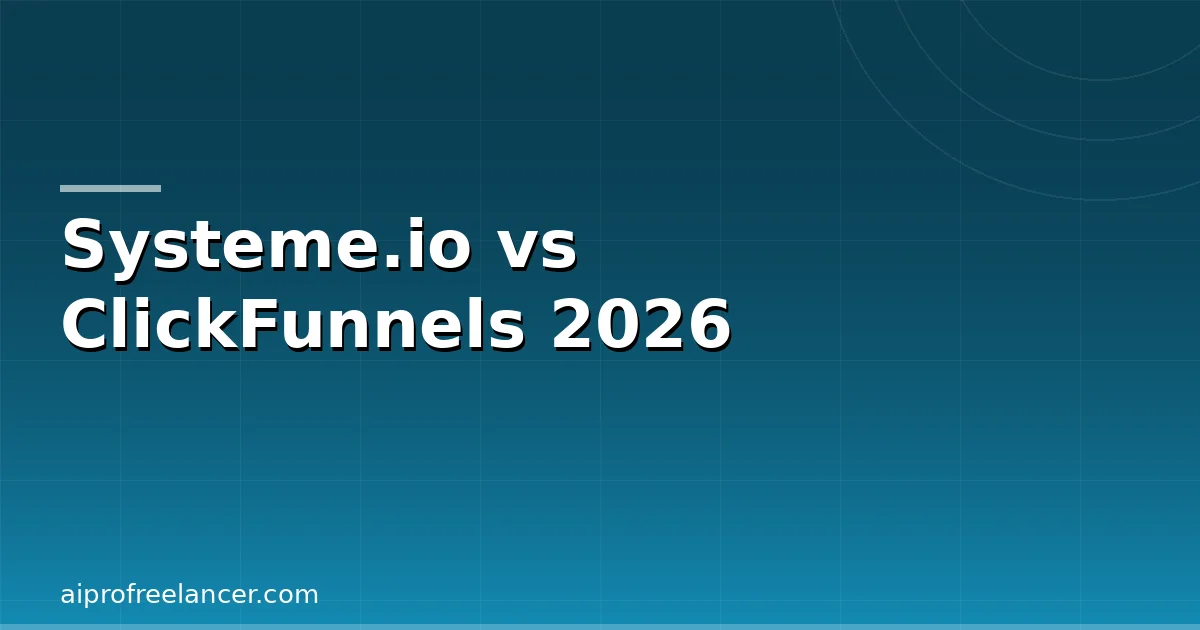 Systeme.io vs ClickFunnels 2026 — Full Comparison