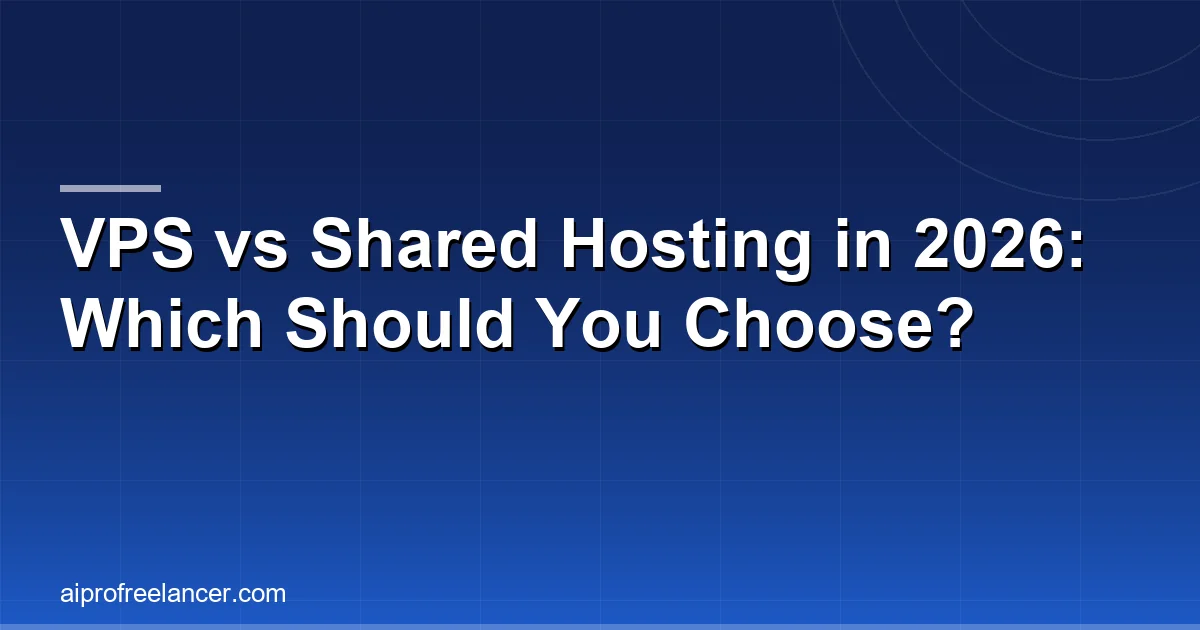 VPS vs Shared Hosting in 2026: Which Should You Choose?