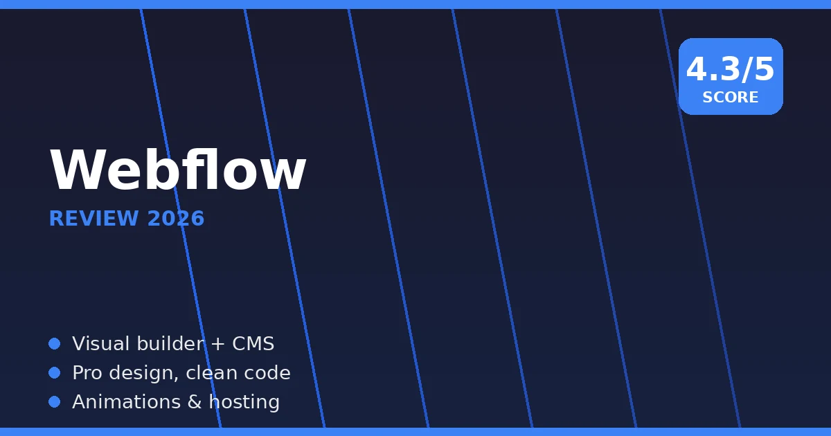 Webflow review 2026 cover