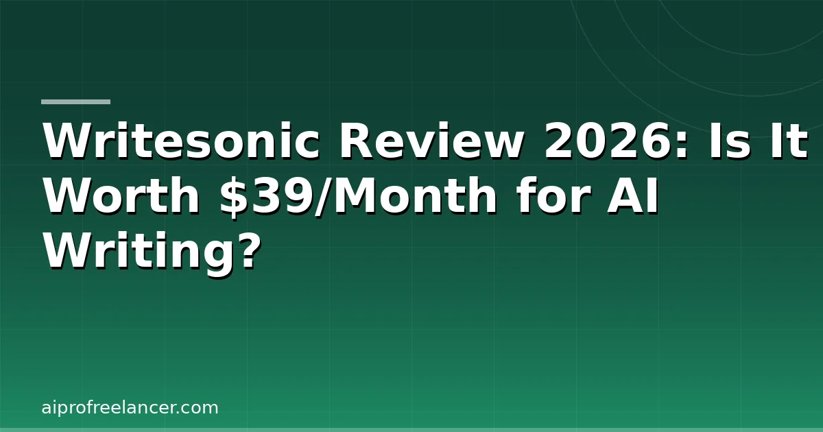 Writesonic AI Search Visibility Platform Review 2026
