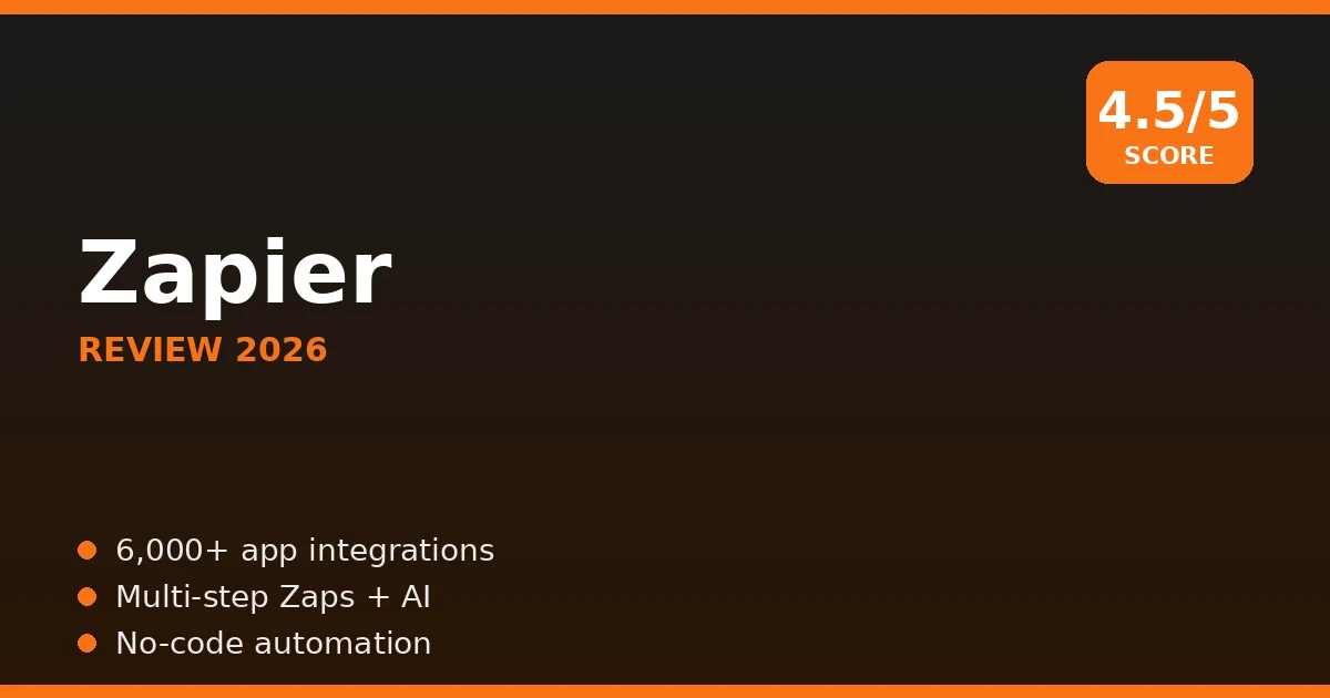 Zapier review 2026 cover